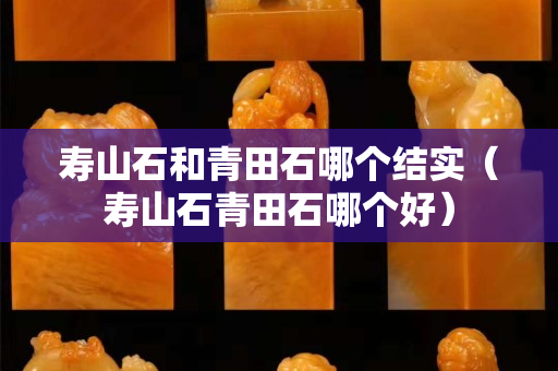 寿山石和青田石哪个结实（寿山石青田石哪个好）