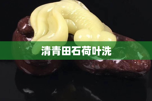 清青田石荷叶洗