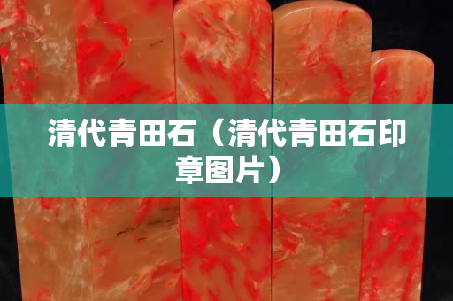 清代青田石（清代青田石印章图片）