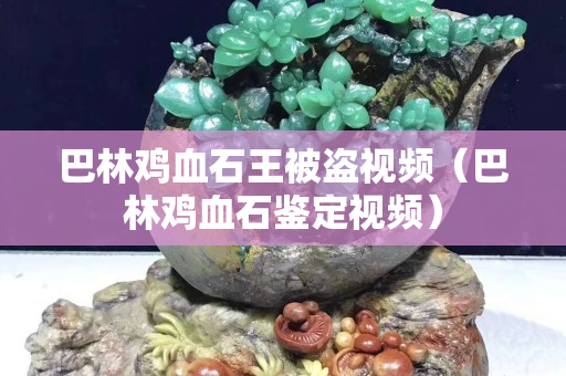 巴林鸡血石王被盗视频（巴林鸡血石鉴定视频）