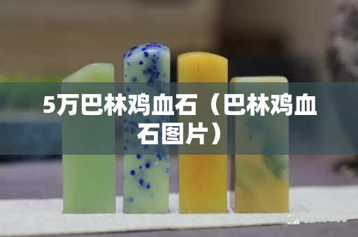 5万巴林鸡血石（巴林鸡血石图片）