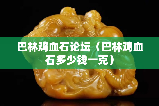 巴林鸡血石论坛（巴林鸡血石多少钱一克）