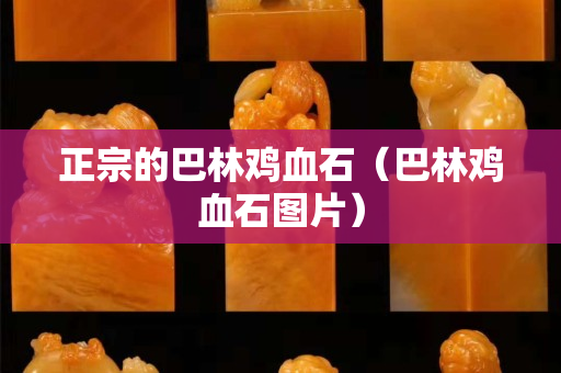 正宗的巴林鸡血石（巴林鸡血石图片）