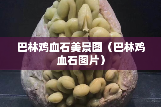 巴林鸡血石美景图（巴林鸡血石图片）