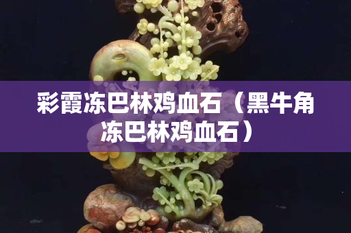 彩霞冻巴林鸡血石（黑牛角冻巴林鸡血石）