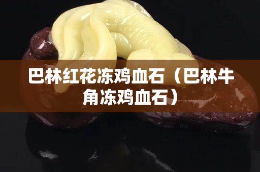 巴林红花冻鸡血石（巴林牛角冻鸡血石）