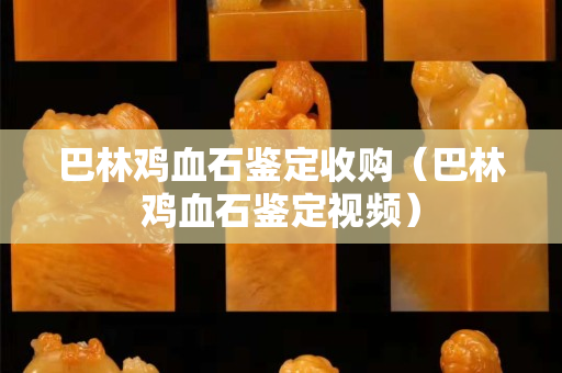 巴林鸡血石鉴定收购（巴林鸡血石鉴定视频）
