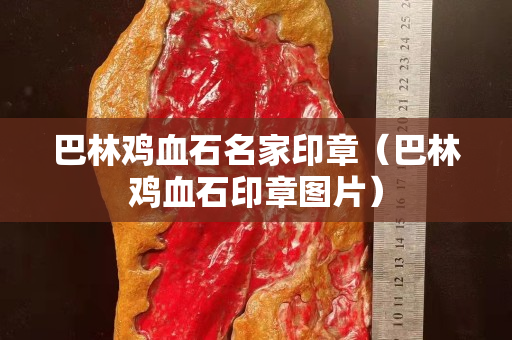 巴林鸡血石名家印章（巴林鸡血石印章图片）