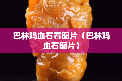 巴林鸡血石看图片（巴林鸡血石图片）