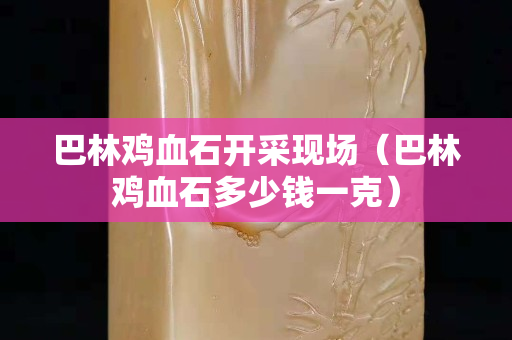 巴林鸡血石开采现场（巴林鸡血石多少钱一克）