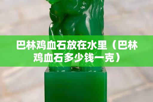 巴林鸡血石放在水里（巴林鸡血石多少钱一克）