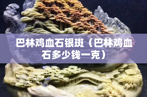 巴林鸡血石银斑（巴林鸡血石多少钱一克）