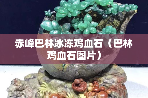 赤峰巴林冰冻鸡血石（巴林鸡血石图片）