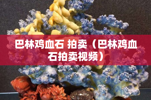 巴林鸡血石 拍卖（巴林鸡血石拍卖视频）