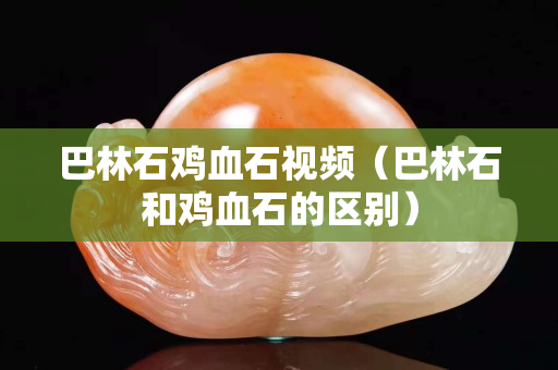 巴林石鸡血石视频（巴林石和鸡血石的区别）