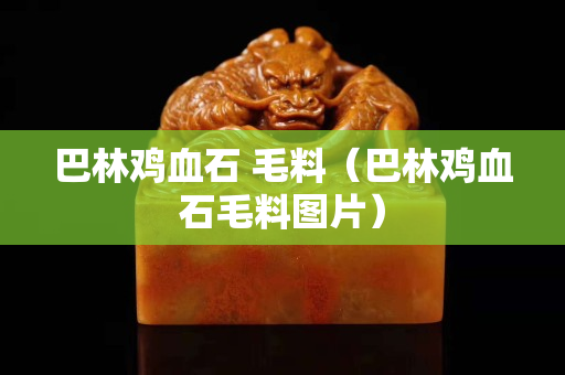 巴林鸡血石 毛料（巴林鸡血石毛料图片）