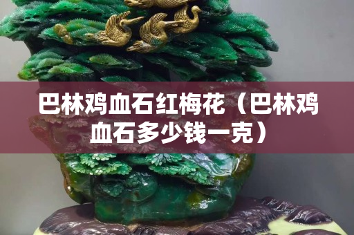 巴林鸡血石红梅花（巴林鸡血石多少钱一克）