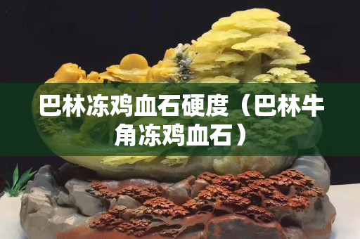 巴林冻鸡血石硬度（巴林牛角冻鸡血石）