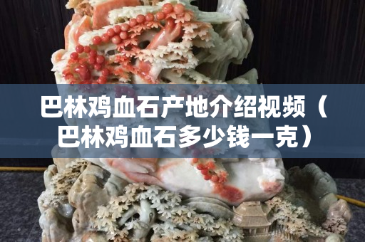巴林鸡血石产地介绍视频（巴林鸡血石多少钱一克）