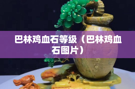 巴林鸡血石等级（巴林鸡血石图片）