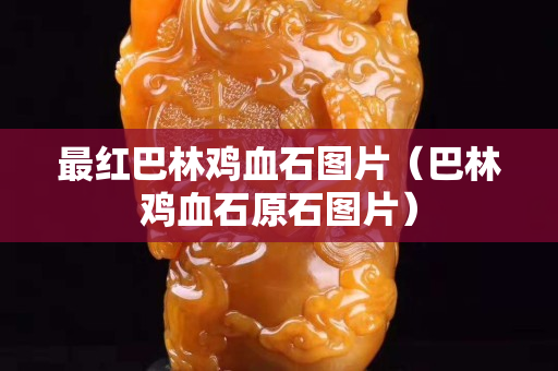 最红巴林鸡血石图片（巴林鸡血石原石图片）