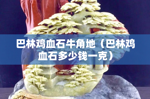 巴林鸡血石牛角地（巴林鸡血石多少钱一克）
