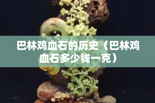 巴林鸡血石的历史（巴林鸡血石多少钱一克）