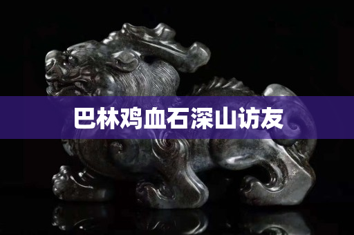 巴林鸡血石深山访友