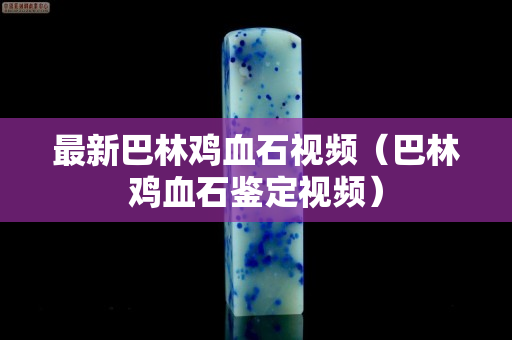 最新巴林鸡血石视频（巴林鸡血石鉴定视频）