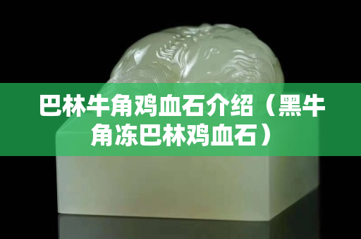 巴林牛角鸡血石介绍（黑牛角冻巴林鸡血石）
