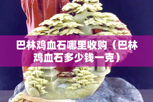 巴林鸡血石哪里收购（巴林鸡血石多少钱一克）