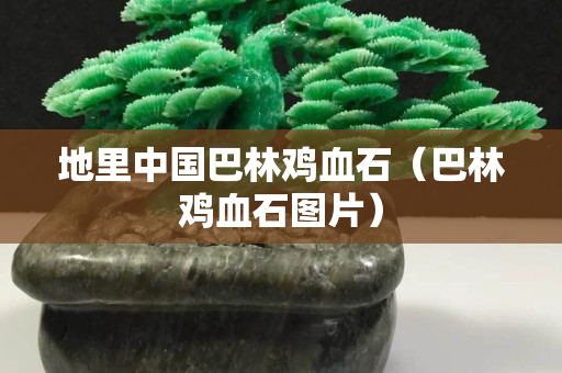 地里中国巴林鸡血石（巴林鸡血石图片）