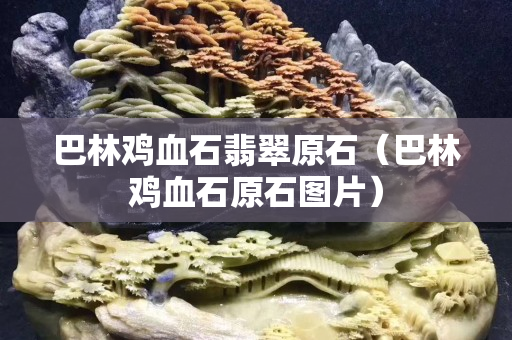 巴林鸡血石翡翠原石（巴林鸡血石原石图片）