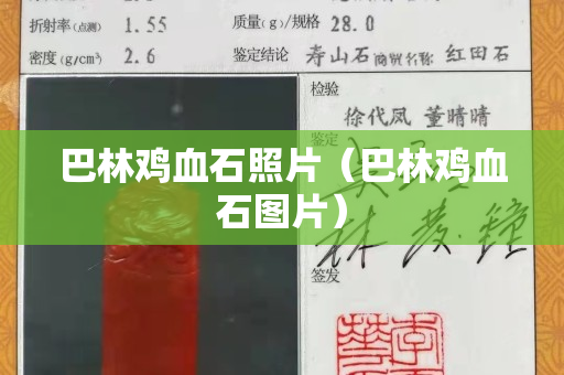 巴林鸡血石照片（巴林鸡血石图片）