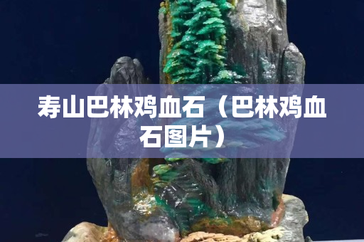 寿山巴林鸡血石（巴林鸡血石图片）