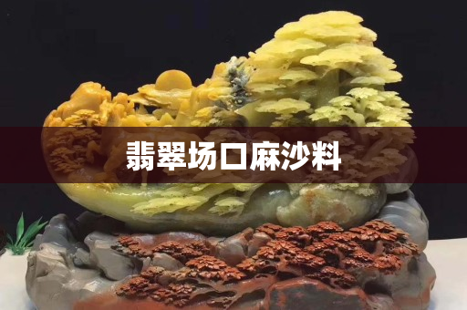 翡翠场口麻沙料