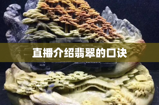 直播介绍翡翠的口诀