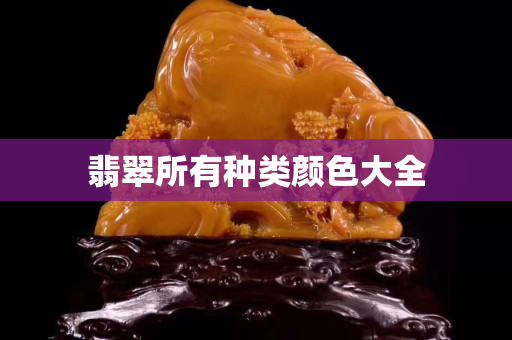 翡翠所有种类颜色大全