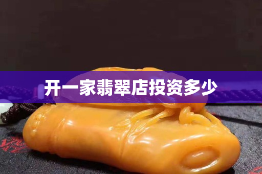 开一家翡翠店投资多少