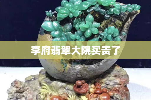 李府翡翠大院买贵了