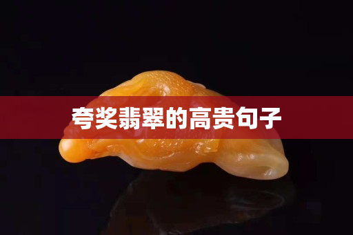 夸奖翡翠的高贵句子