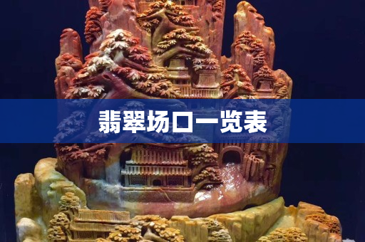 翡翠场口一览表