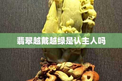 翡翠越戴越绿是认主人吗