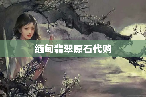 缅甸翡翠原石代购