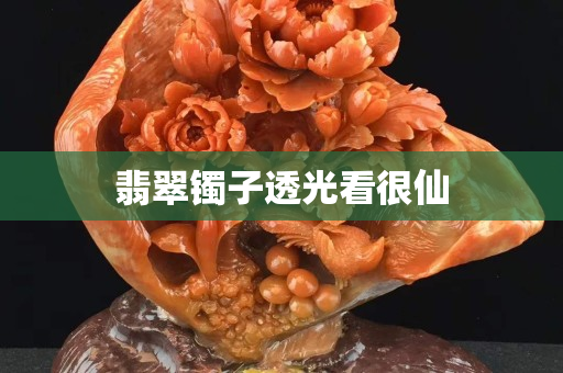 翡翠镯子透光看很仙