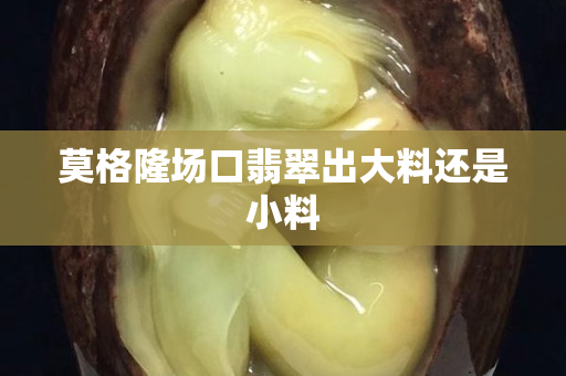 莫格隆场口翡翠出大料还是小料