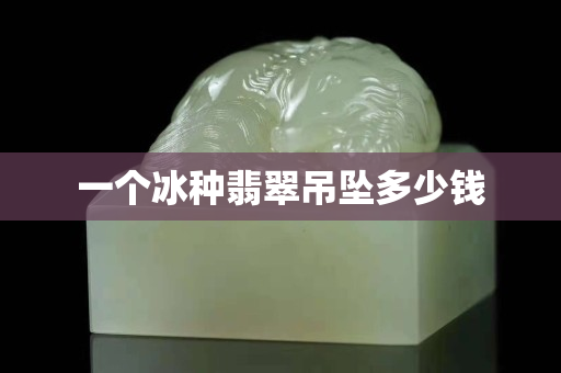 一个冰种翡翠吊坠多少钱
