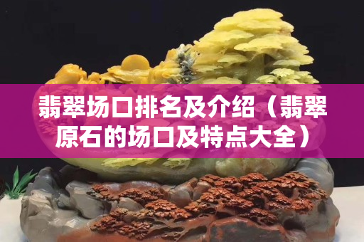 翡翠场口排名及介绍（翡翠原石的场口及特点大全）