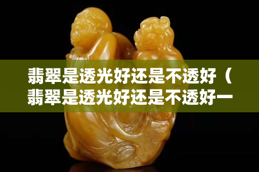 翡翠是透光好还是不透好（翡翠是透光好还是不透好一点）