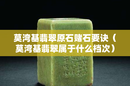 莫湾基翡翠原石赌石要诀（莫湾基翡翠属于什么档次）